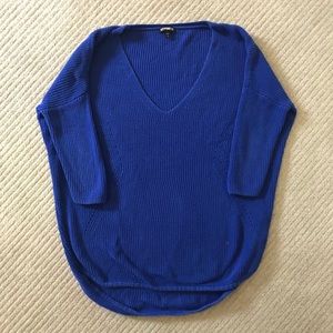 EXPRESS Royal Blue Oversized Sweater Size S